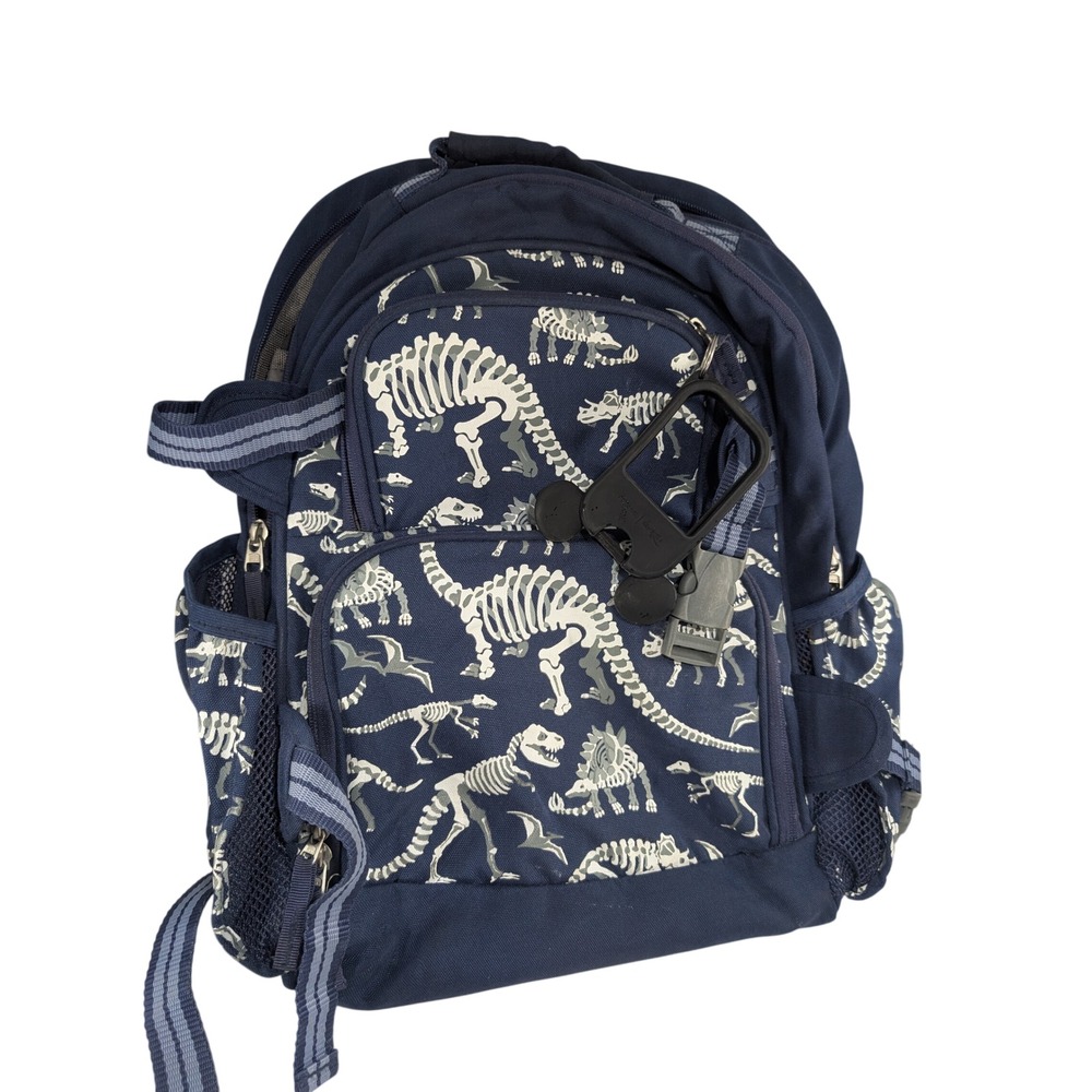 Pottery Barn Kids Navy Blue Dinosaur Skeleton Full size / Regular Backpack